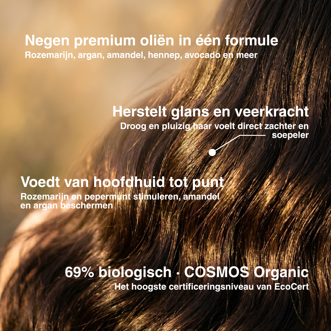 Rozemarijn Haar- en Hoofdhuid Versterkende Olie